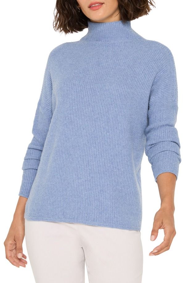 ニックプラスゾーイ レディース アウター パーカー・スウェット セーター NICZOE Waffle Stitch Tuck Sweater Dusty Moonstone