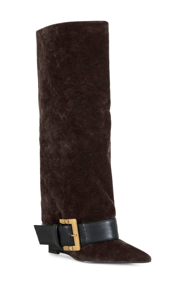アザレア ワン レディース シューズ ブーツ・レインブーツ AZALEA WANG Antonina Belted Wedge Boot Brown ブラウン 20,986円