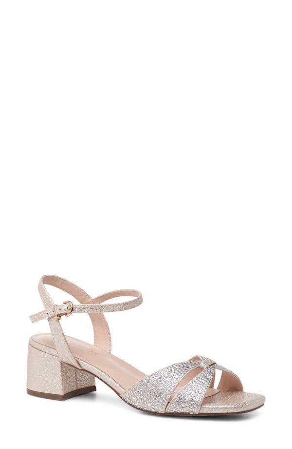 パラドックスロンドン レディース シューズ ヒール サンダル アンクル Paradox London Pink Marquisembellished Ankle Strap Sandal Champagne シャンパン 21,075円