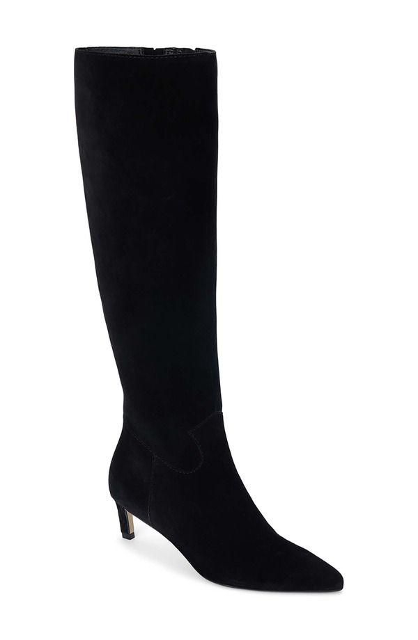 マチス レディース シューズ ブーツ・レインブーツ ヒール Matisselevate Pointed Toe Knee High Kitten Heel Boot Black ブラック