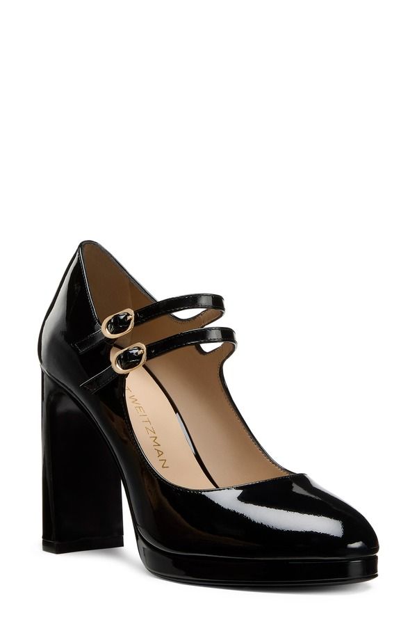 スチュアート ワイツマン レディース シューズ ヒール プラットフォーム Stuart Weitzman Babette Platformary Jane Pump Black ブラック