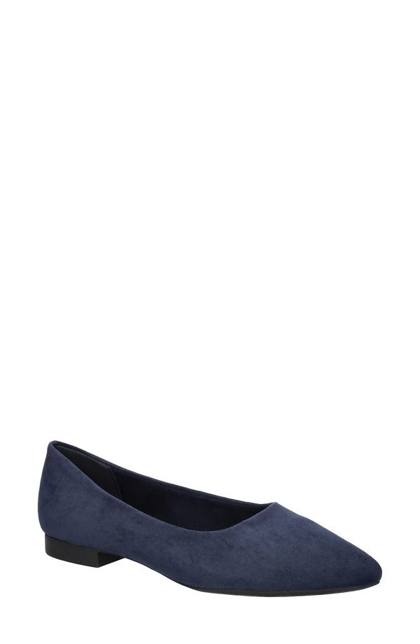 ベラヴィータ レディース シューズ パンプス Bella Vita Mireya Pointed Toe Flat Navy Suede ネイビー