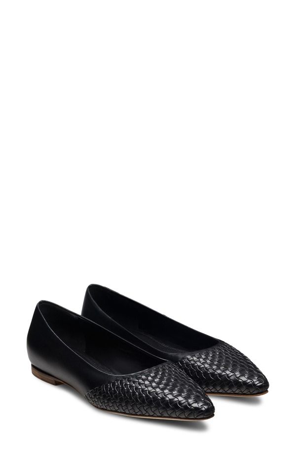 マグナーニ レディース シューズ パンプス Magnanni Stasia Woven Pointed Toe Flat Black ブラック 100,900円
