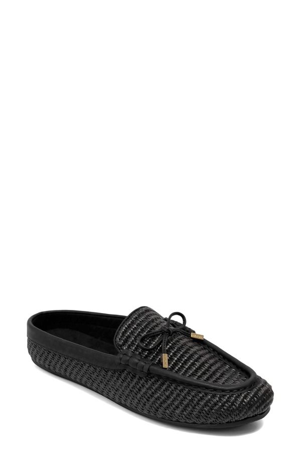エアロソールズ レディース シューズ スリッポン・ローファー Aerosoles Daffodil Woven Raffia Loafer Wide Width Available Black ブラック