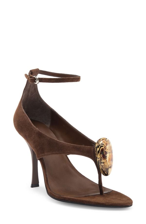 ジェフリー キャンベル レディース シューズ ヒール サンダル アンクル Jeffrey Campbell Bronzite Ankle Strap Sandal Brown Suede ブラウン