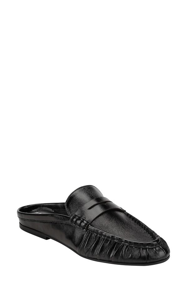 マーク・フィッシャー レディース シューズ スリッポン・ローファー Marc Fisher LTD Jaynie Almond Toe Loafer Mule Black ブラック