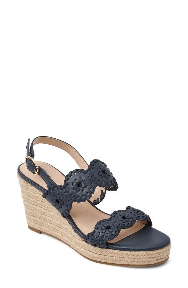 ジャックロジャース レディース シューズ ヒール プラットフォーム サンダル Jack Rogers Laurin Platform Wedge Sandal Midnite