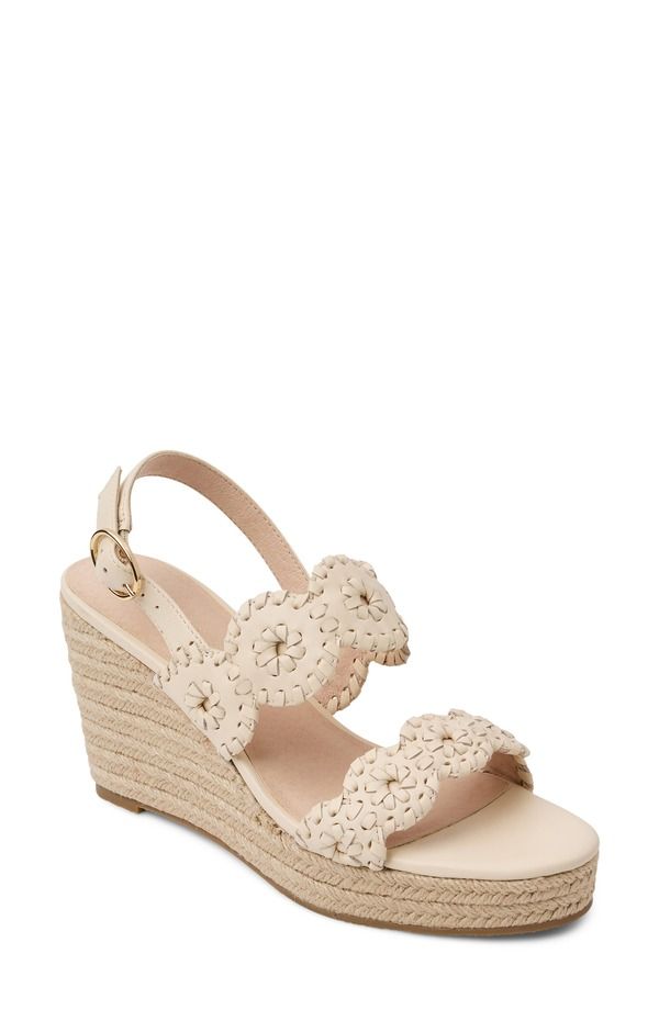 ジャックロジャース レディース シューズ ヒール プラットフォーム サンダル Jack Rogers Laurin Platform Wedge Sandal Ivory アイボリー