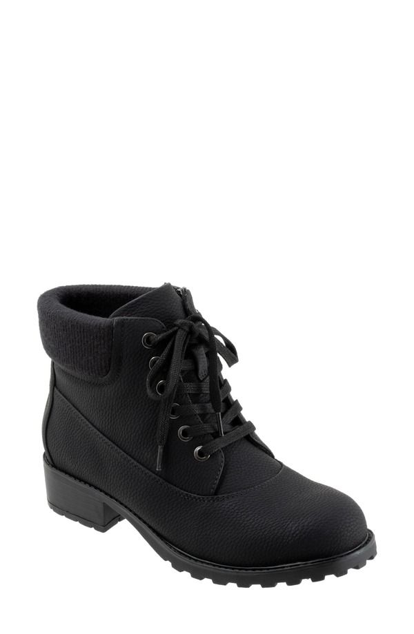 トロッターズ レディース シューズ ブーツ・レインブーツ Trotters Bellamy Faux Fur Lined Bootie Black ブラック