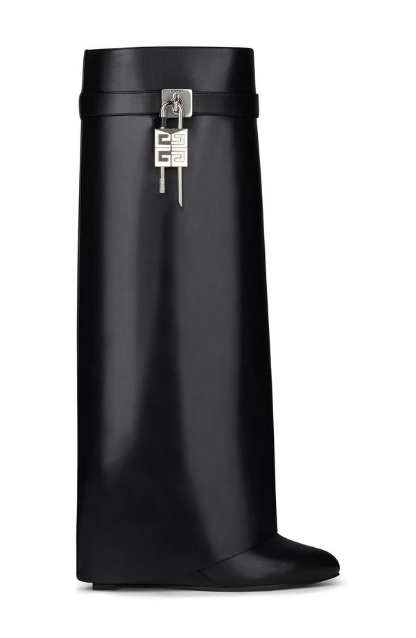 ジバンシー レディース シューズ ブーツ・レインブーツ Givenchy Shark Locknee High Boot 001 Black ブラック