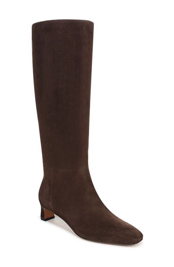ヴィンス レディース シューズ ブーツ・レインブーツ Vince Harlan Knee High Boot Cacao Brown Suede ブラウン