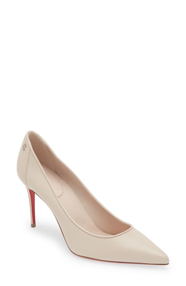 クリスチャン・ルブタン レディース シューズ パンプス Christian Louboutin Sporty Kate Pointed Toe Pump F608 Leche Lin Leche