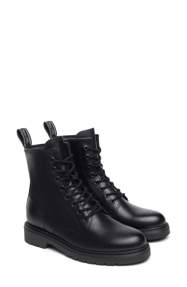 ネーロ ジャルディーニ レディース シューズ ブーツ・レインブーツ NeroGiardini Clean Combat Boot Black ブラック