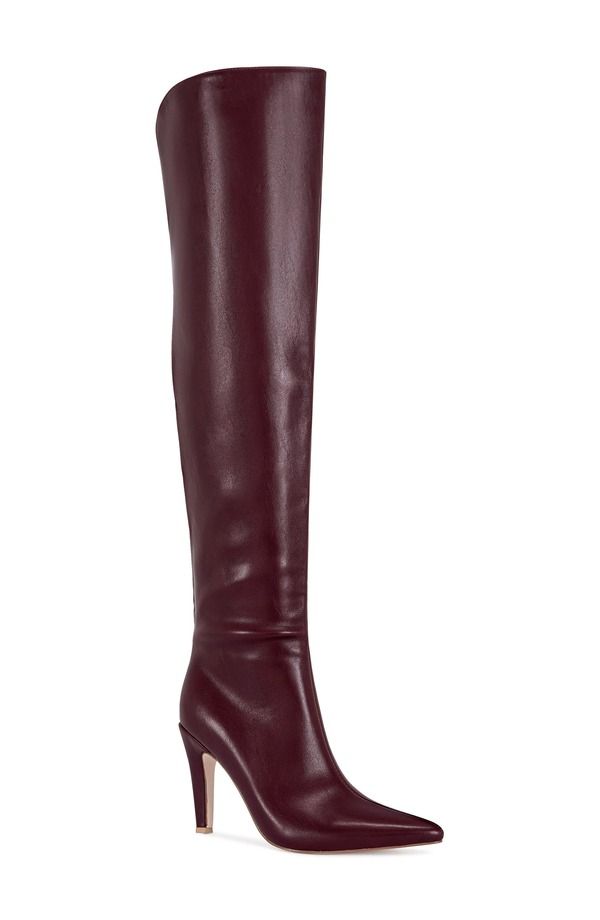 アザレア ワン レディース シューズ ブーツ・レインブーツ AZALEA WANG Beaucoup Over the Knee Boot Burgundy バーガンディ