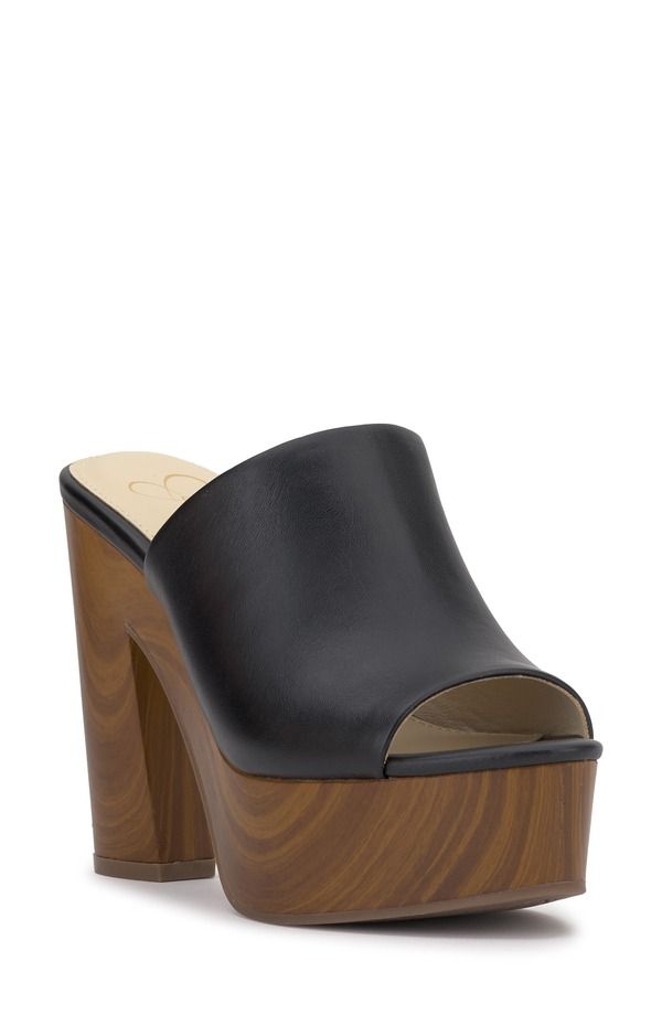 ジェシカシンプソン レディース シューズ ヒール プラットフォーム サンダル Jessica Simpson Shelbie Platform Slide Sandal Black ブラック