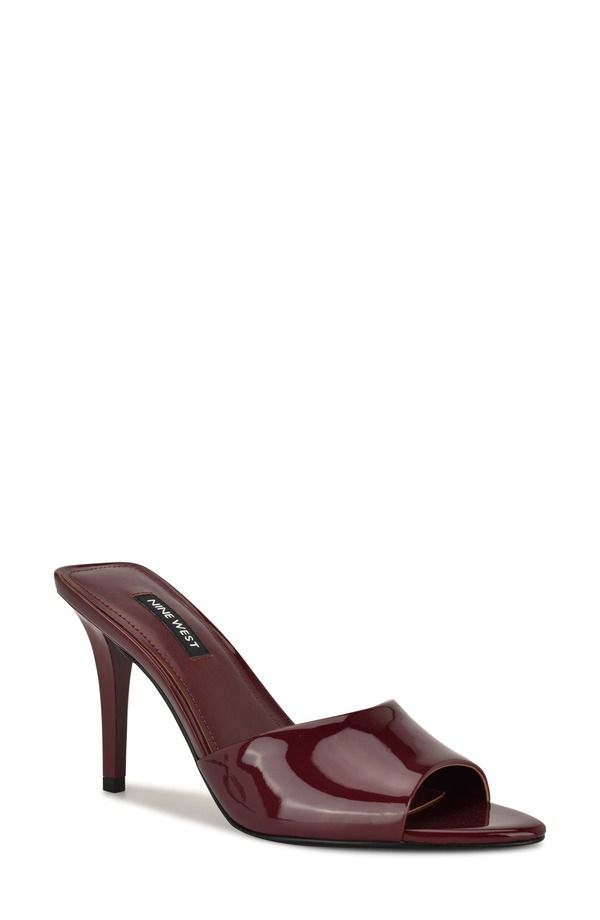 ナインウェスト レディース シューズ ヒール サンダル Nine West Hather Sandal Dark Red レッド