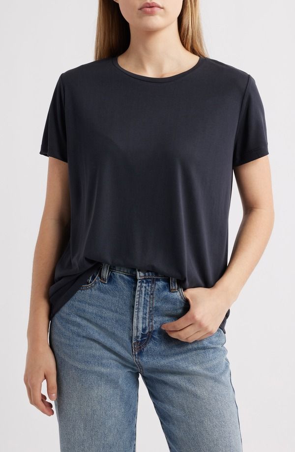 マーヴィ ジーンズ レディース トップス Tシャツ リラックスフィット Mavi Jeanshort Sleeve Relaxed FitShirt Black ブラック