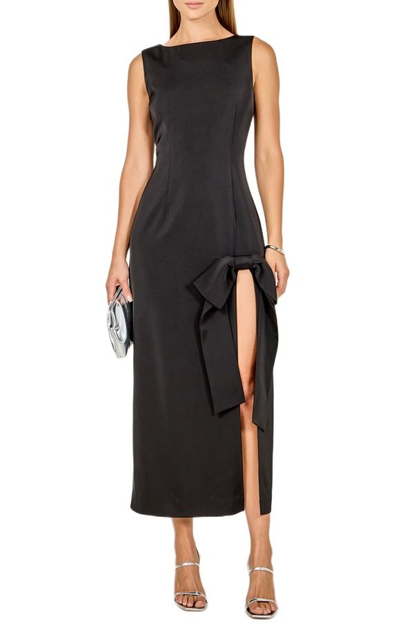 エンドレスローズ レディース トップス ワンピース Endless Rose Bow Slit Cocktail Dress Black ブラック