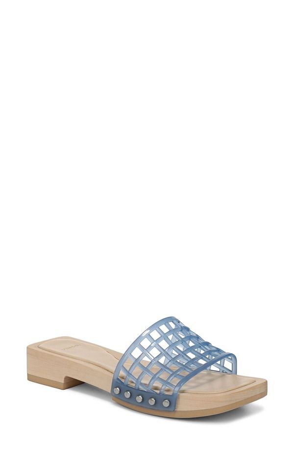 ヴィンス レディース シューズ ヒール サンダル Vince Barbara Jelly Slide Sandal Surfblue