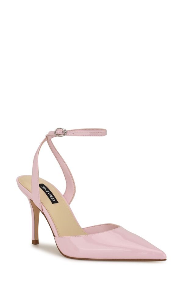 ナインウェスト レディース シューズ ヒール アンクル Nine West Granankle Strapointed Toe Pump Light Pink ピンク