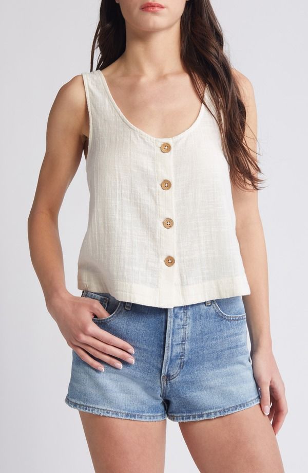 リップカール レディース トップス シャツ コットン Rip Curl Classic Surf Cotton Crop ButtonUp Tank Bone 9,605円