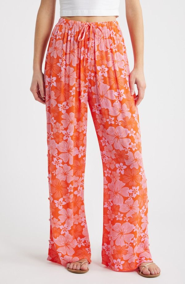 リップカール レディース ボトムス レギンス パンツ Rip Curl Aloha State Tie Waist Beach Pants Red レッド