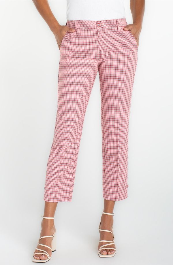 リヴァプール ロサンゼルス レディース ボトムス レギンス パンツ Liverpoolos Angeles Kelsey Plaid Tapered Pants Chryred Tatt Pl チェック