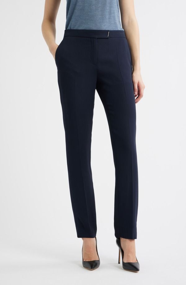 ボス レディース ボトムス レギンストレート パンツ BOSS Tapria Straight Leg Pantsky Captain