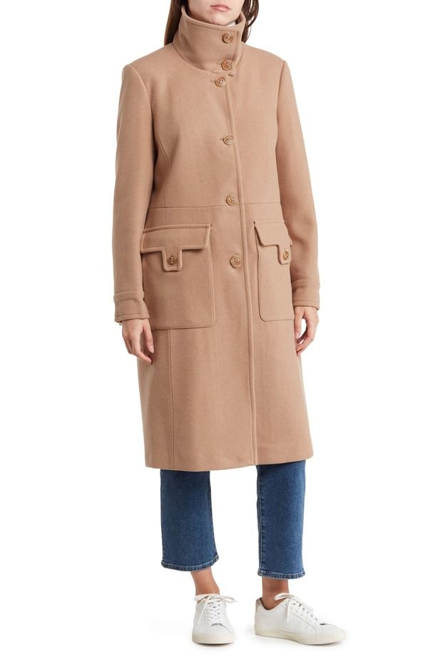 アンドリューマーク レディース アウター ジャケット・ブルゾン ウール コート Andrew Marc Almedia Wool Blend Twill Coat Camel キャメル
