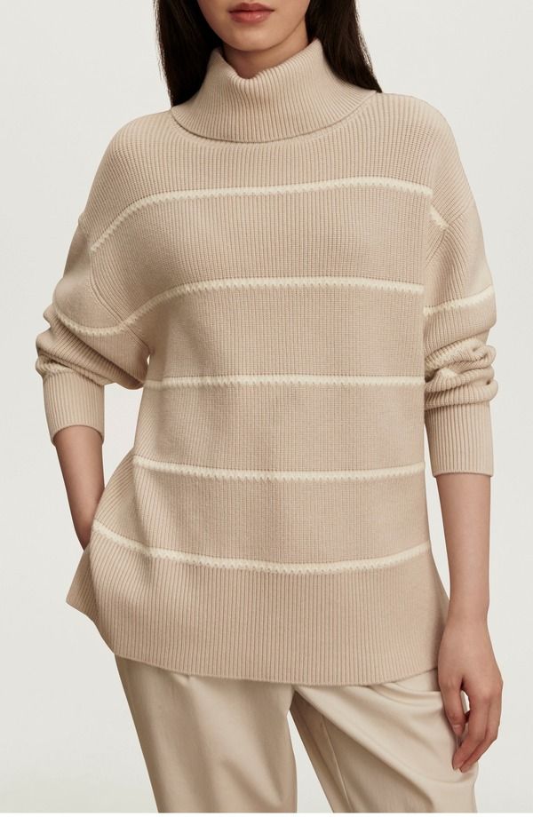 バーレイ レディース アウター パーカー・スウェット タートルネック セーター Varley Hamish Spliturtleneck Sweater Silver Birch シルバー