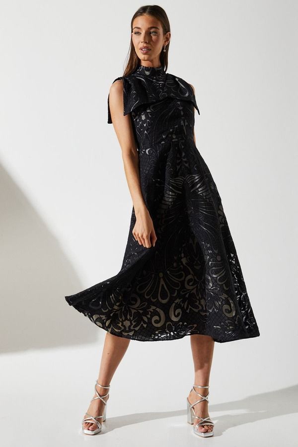 コースト レディース トップス ワンピース Coast Bow Sleeve Jacquardress Black ブラック 52,080円