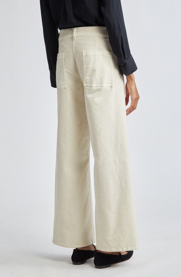 ニリロータン レディース ボトムス レギンス ワイドレッグ パンツ Nili Lotan Megan Wide Leg Pantstone ストーン
