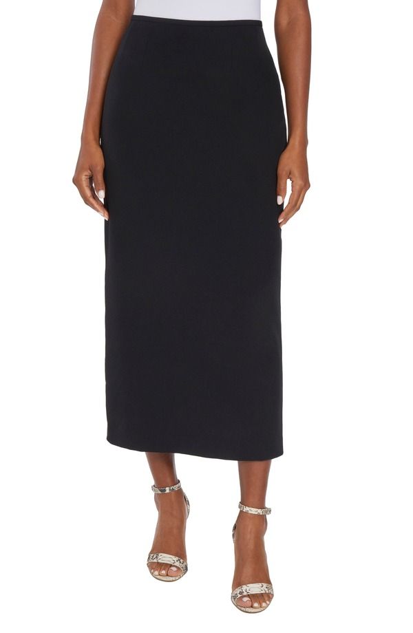 カスパール レディース ボトムスカート ミディ KASPER Stretch Midi Skirt Black ブラック