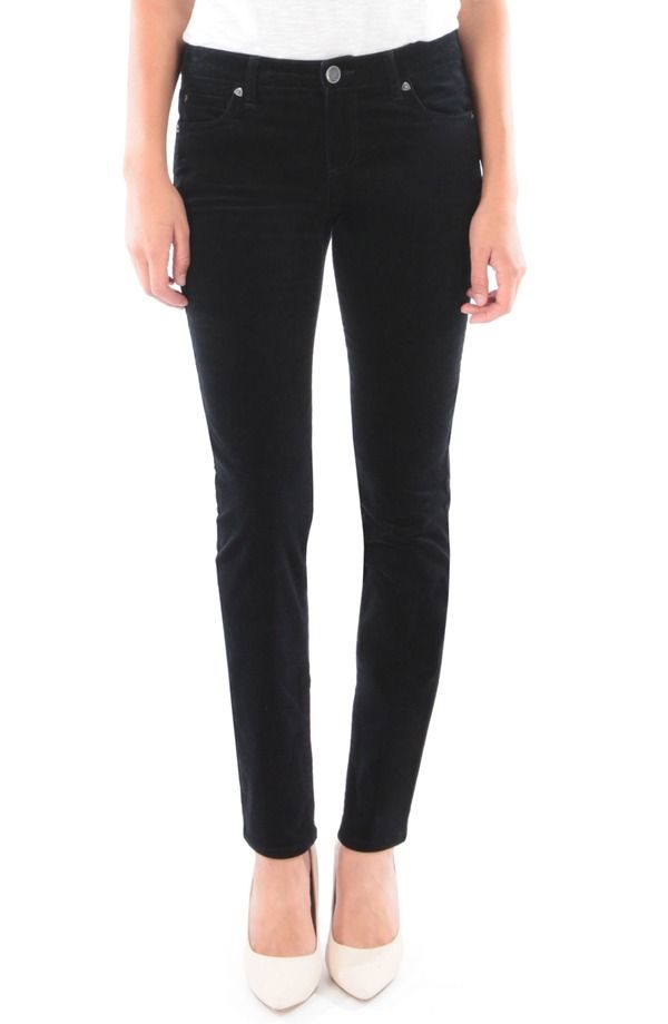 カットフロムザクロス レディース ボトムス レギンス コーデュロイ パンツ KUT from the Kloth Diana Stretch Corduroy Skinny Pants Black Jm ブラック