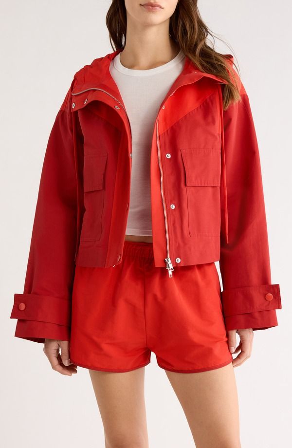 スタウド レディース アウター ジャケット・ブルゾン STAUD Alta Jacket Cardinal