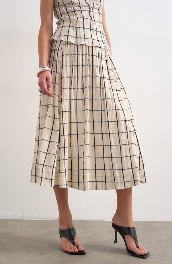トップショップ レディース ボトムスカート ミディ Topshop Saloon Midi Skirt Stone ストーン