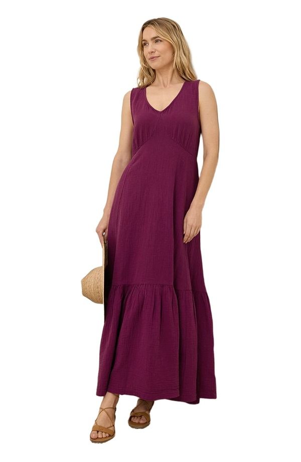 パクト レディース トップス ワンピース コットン Pact Organicotton Double Gauze Beach To Brunch Dressangria