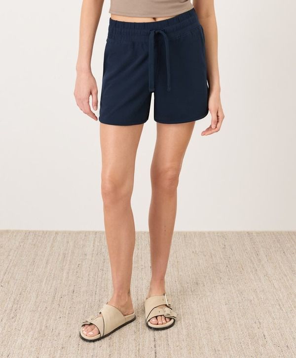 パクト レディース ボトムス ハーフパンツ・ショーツ ニット Pact CloudKnit Curved Hem Short Navy Blue ネイビー