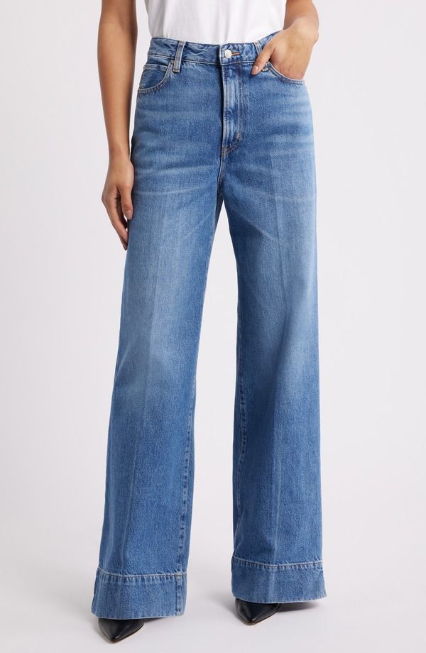 フレーム レディース ボトムス デニムパンツ ハイウエスト ジーンズ FRAME The Slice High Waist Flare Jeans Drift