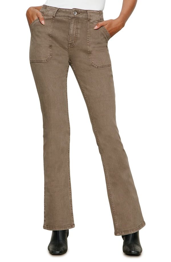 サンクチュアリー レディース シューズ ブーツ・レインブーツカット ジーンズ Sanctuary Hayden Utility Bootcut Jeans Morel Brown ブラウン