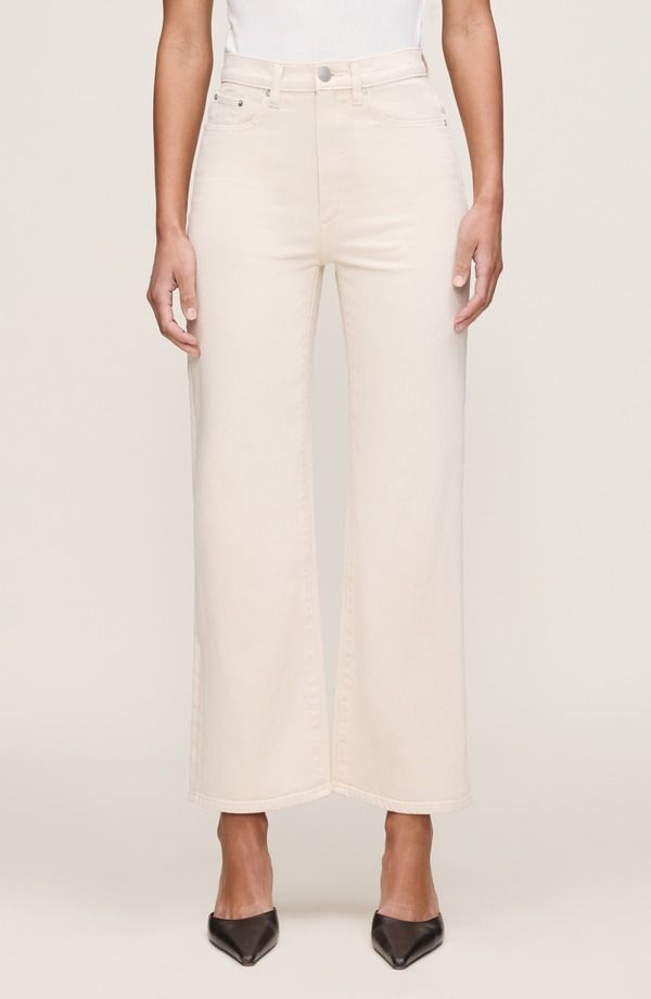 ディーエル 1961 レディース ボトムス デニムパンツ ワイドレッグ ジーンズ DL1961 Karmine Refined SculptSystem High Rise Wide Leg Jeans Flax