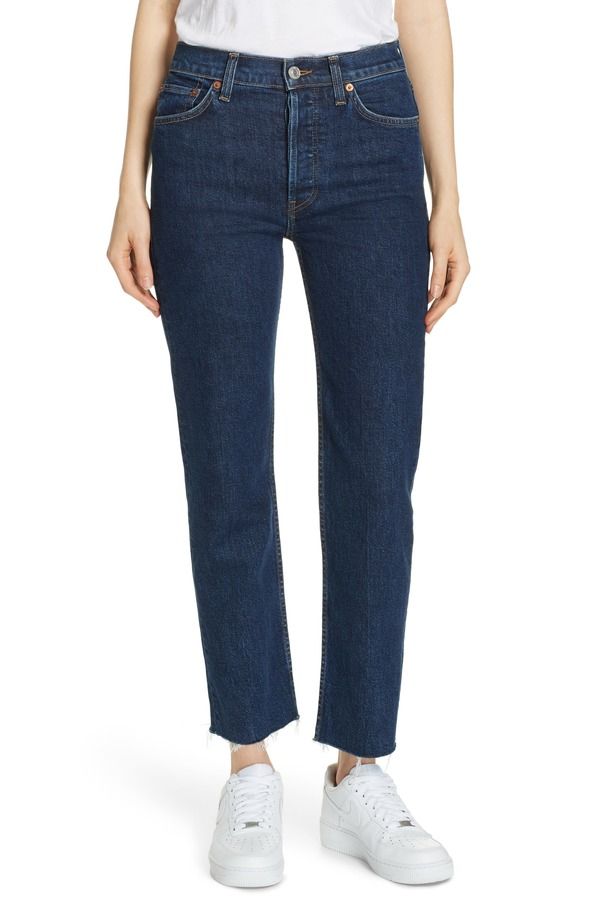 リダン レディース ボトムス カジュアルパンツ ハイウエスト ジーンズ ReDone Originals High Waistovepipe Jeans Mid 70S