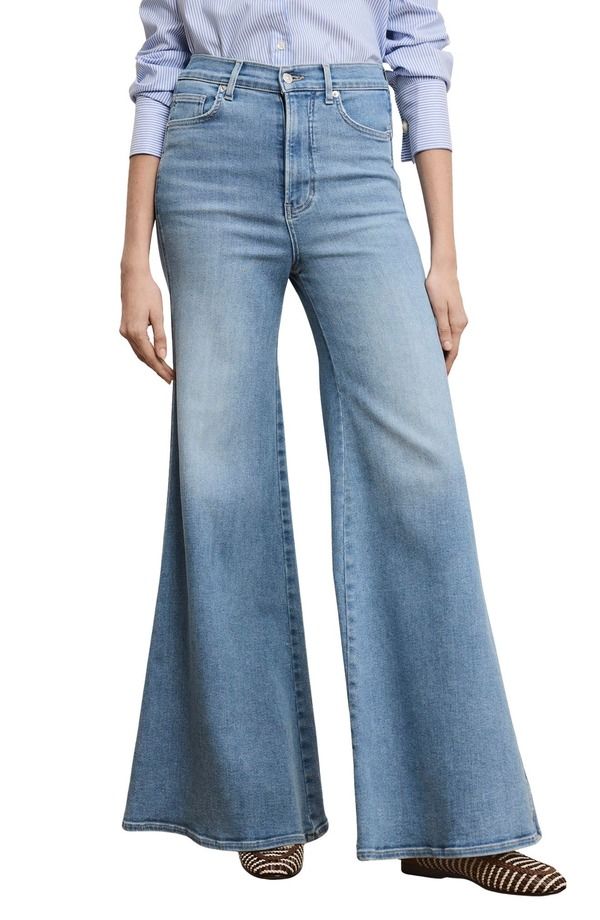 ヴェロニカ ベアード レディース ボトムス デニムパンツ フレア ジーンズ Veronica Beard Jesse Hight Waist Ultra Flare Leg Jeans Big Splash