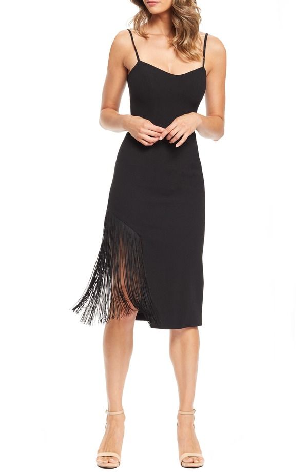 ドレスザポプレーション レディース トップス ワンピース ミディ Dress the Population Rory Midi Dress Black ブラック