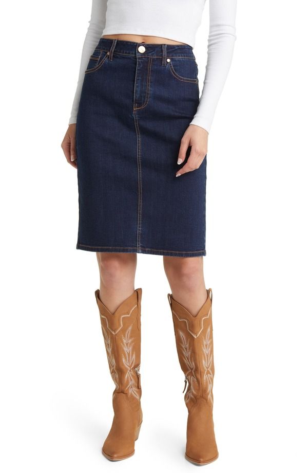 1822 デニム レディース ボトムス デニムパンツ ハイウエスト スカート 1822 Denim High Waist Denim Skirt Safia デニム