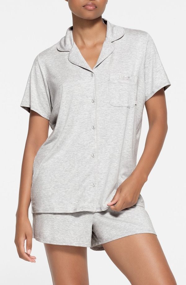 スキムズ レディース アンダーウェア ナイトウェア SKIMSleep Short Pajamas Light Heather Grey グレー