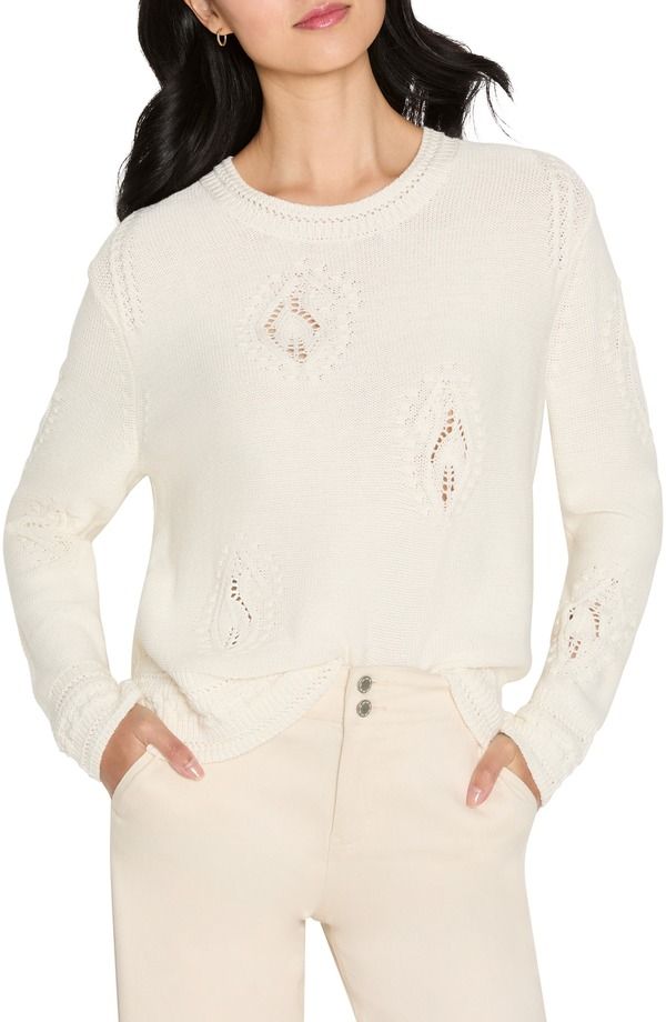 ニックプラスゾーイ レディース アウター パーカー・スウェット セーター コットン NICZOE Paisley Dot Cotton Sweater Classicream クリーム 17,505円