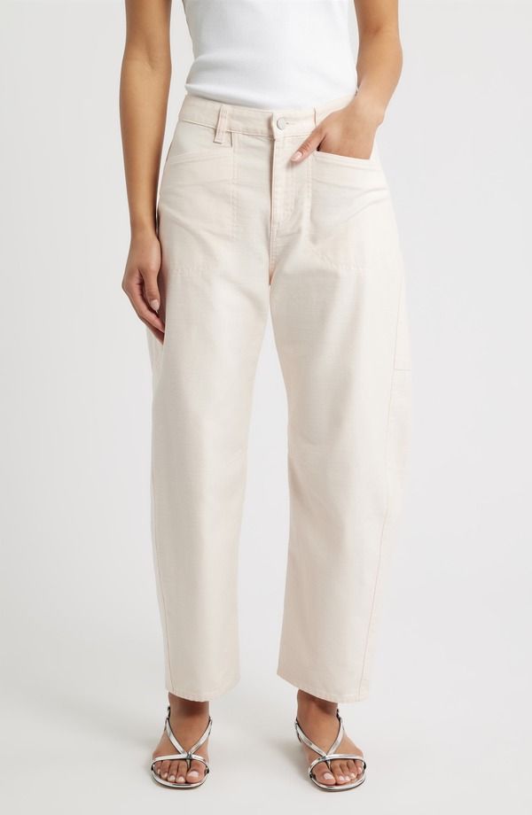 ラグアンドボーン レディース ボトムス レギンス パンツ コットン rag bone Stevie Tapered Stretch Cotton Utility Pants Light Pink ピンク