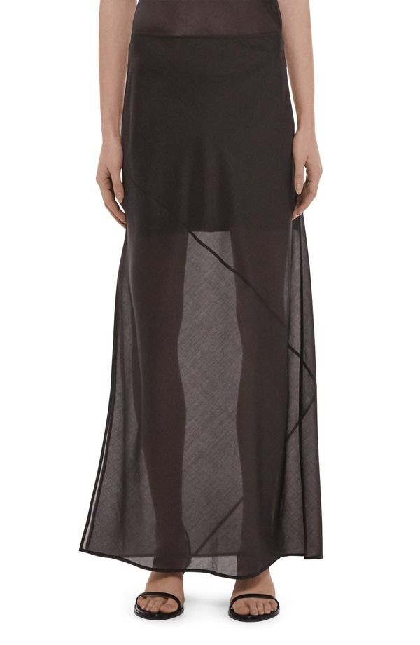 ヘルムート ラング レディース ボトムスカート シアー Helmut Lang Layered Sheer Skirt Bistre