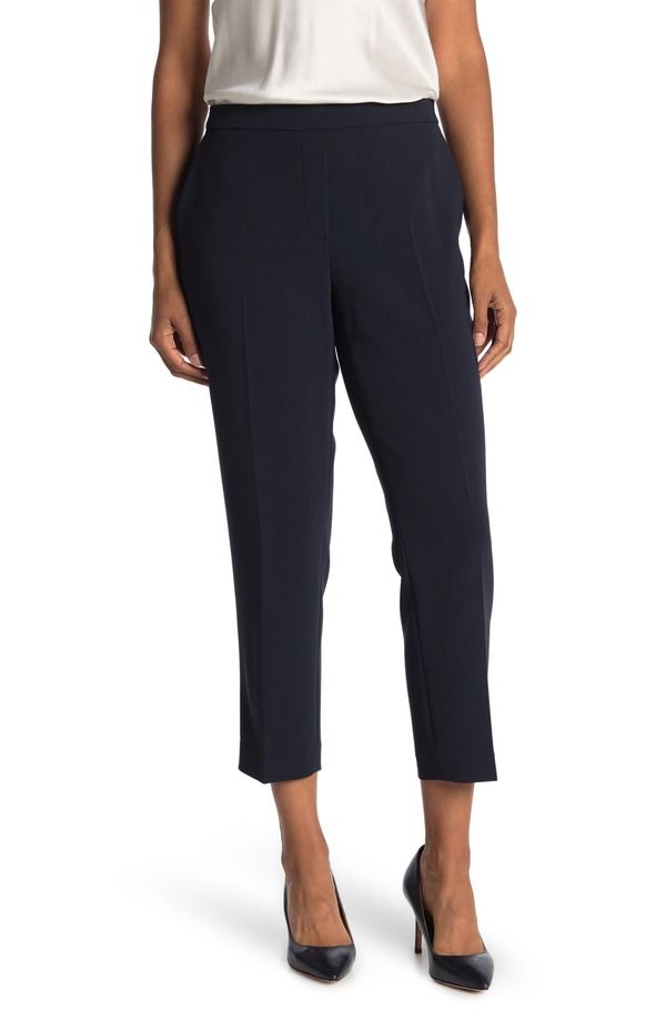 セオリー レディース ボトムス レギンス パンツ Theory Treeca PullOn Trousers Nocturne Navy ネイビー